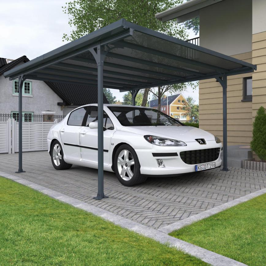 Carport, Verona 5000, Antracitgrå